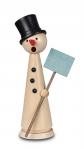 Schneemann Herbert natur, 15 cm 