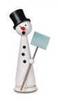 Schneemann Herbert weiß, 15 cm 