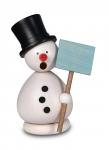 Schneemann Günther weiß, 10 cm 