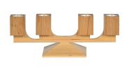 Adventsleuchter Varius Eiche natur, 38x13x20 cm 