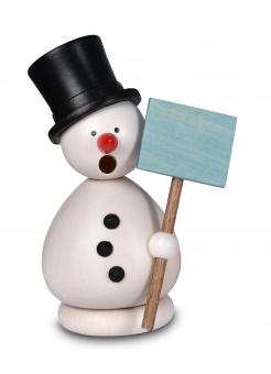 Schneemann Günther weiß, 10 cm 