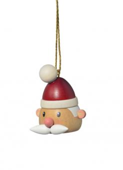Baumbehang "Weihnachtsmannkopf", 5 cm 