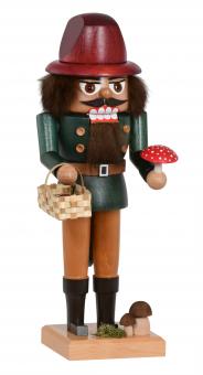 Nussknacker Pilzsammler, 26 cm 